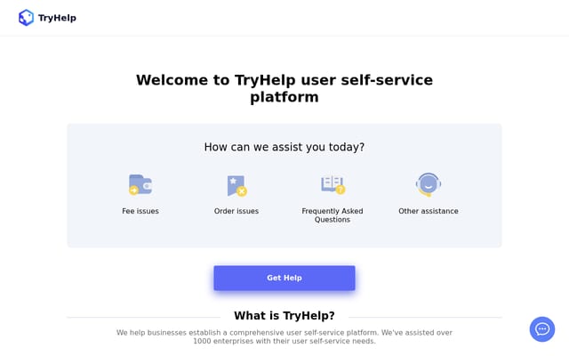 Screenshot of tryhelp.net