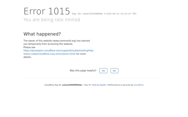 Screenshot of commonlit.org