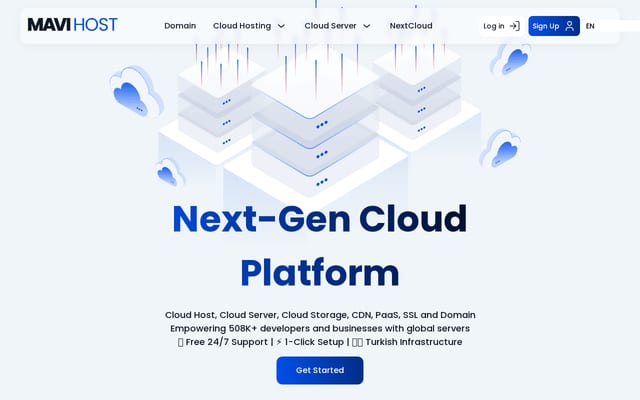 Screenshot of mavihost.net