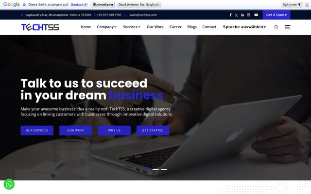Screenshot of techtss.com