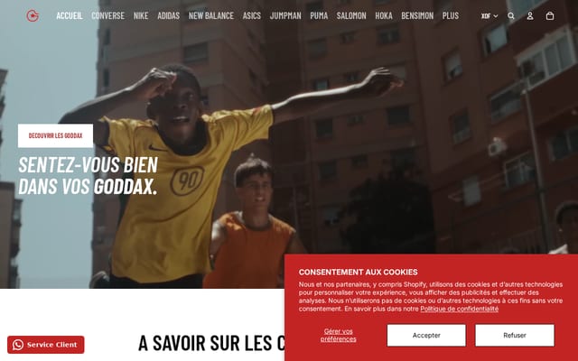 Screenshot of goddax.com
