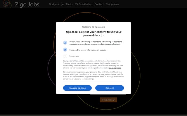 Screenshot of zigo.co.uk