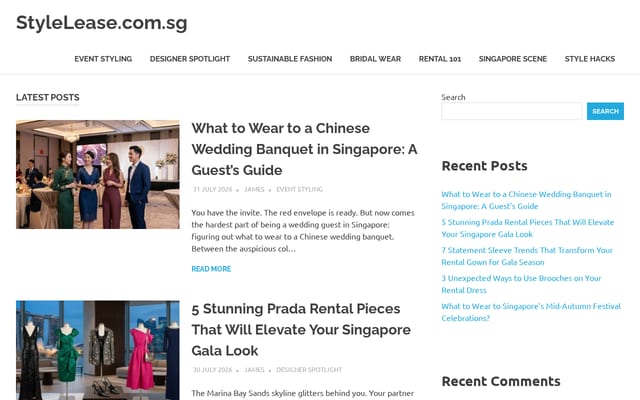Screenshot of stylelease.com.sg