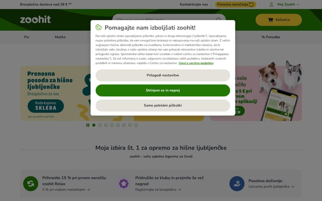 Screenshot of zoohit.si