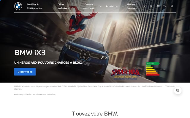 Screenshot of bmw.com