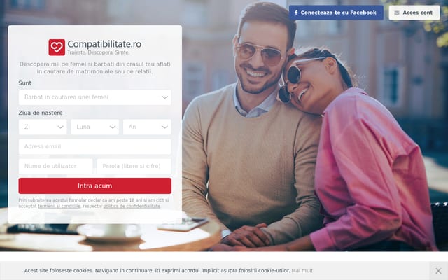 Screenshot of compatibilitate.ro