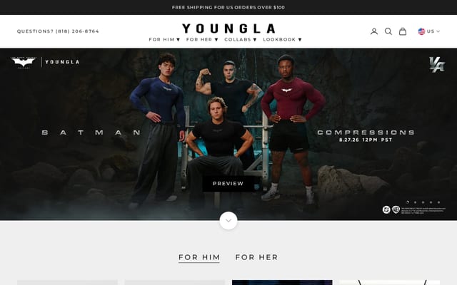 Screenshot of youngla.com