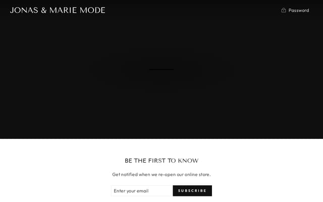 Screenshot of jonasmariemode.com