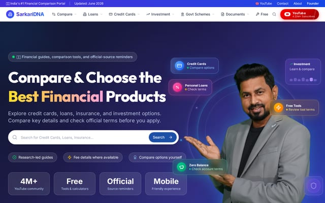 Screenshot of sarkaridna.com