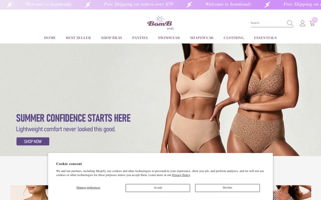 Screenshot of bombonds.com