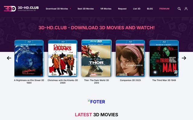 Screenshot of 3d-hd.club