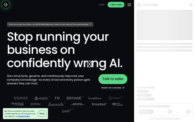 Screenshot of getguru.com