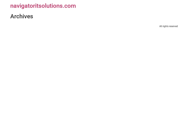 Screenshot of navigatoritsolutions.com