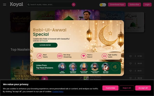Screenshot of koyal.pk