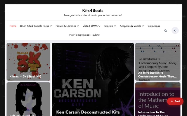Screenshot of kits4beats.com