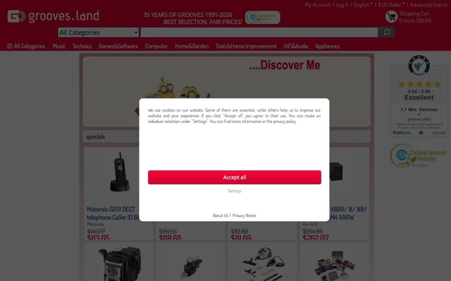 Screenshot of grooves-inc.com