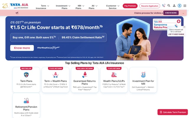 Screenshot of tataaia.com