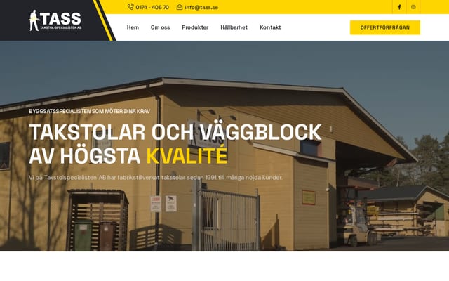 Screenshot of tass.se