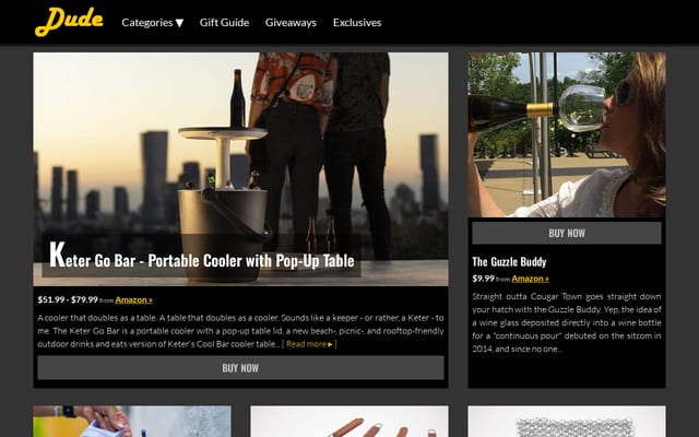 Screenshot of dudeiwantthat.com