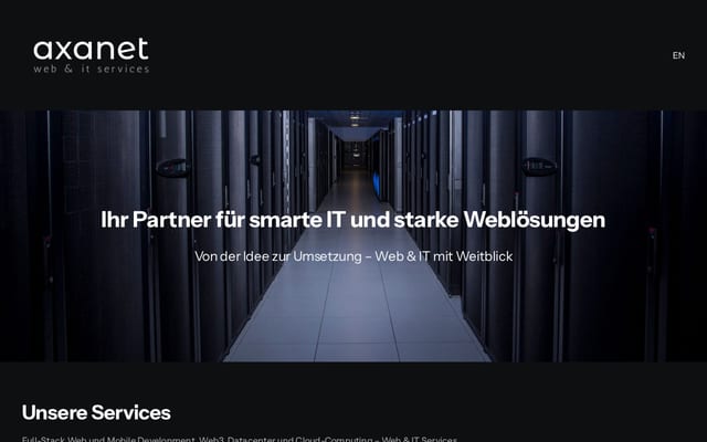 Screenshot of axanet.ch