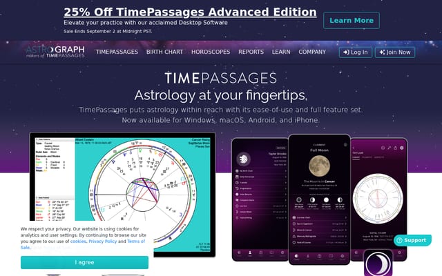 Screenshot of astrograph.com