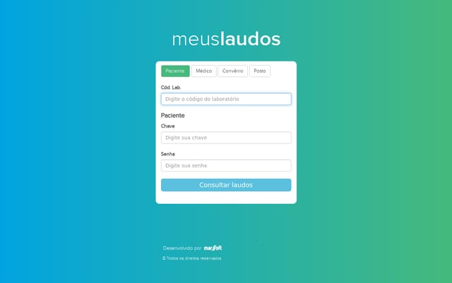 Screenshot of meuslaudos.com