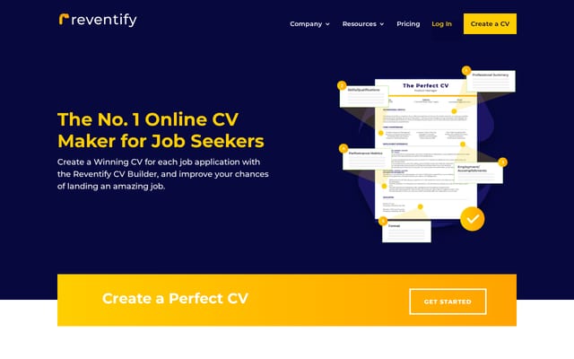 Screenshot of reventify.com