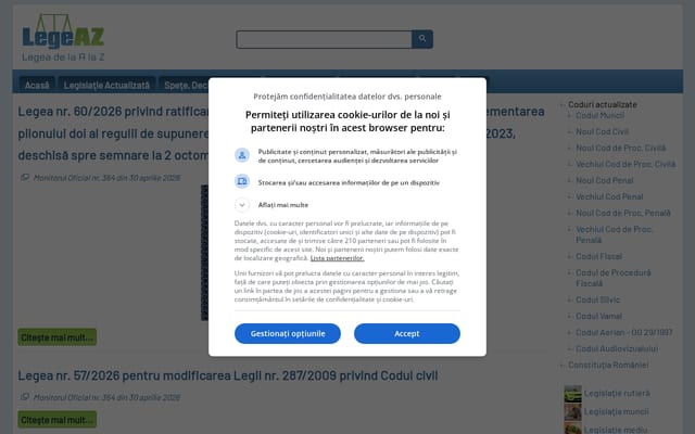 Screenshot of legeaz.net