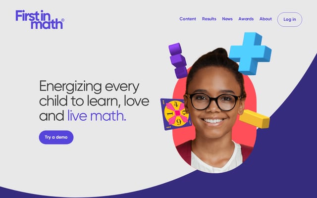 Screenshot of firstinmath.com