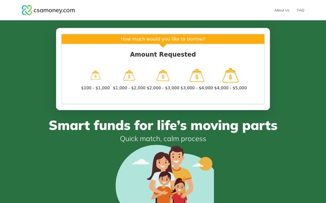 Screenshot of csamoney.com