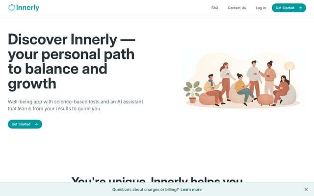 Screenshot of tryinnerly.com