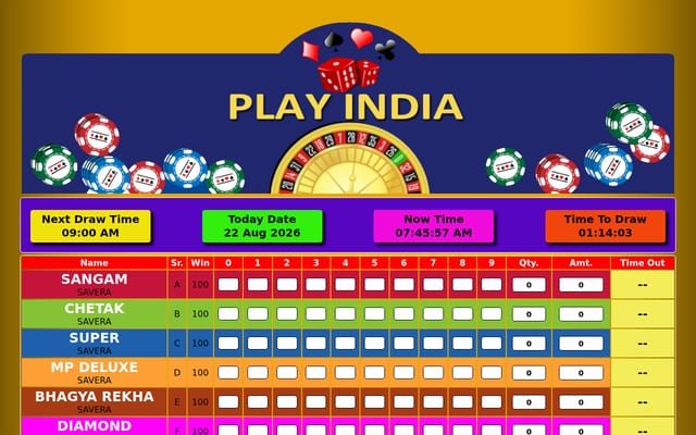 Screenshot of playindialottery.com