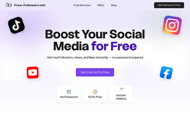 Screenshot of free-followers.net