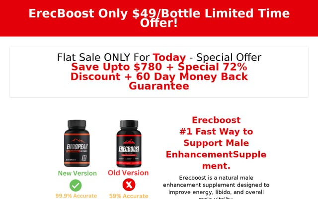 Screenshot of erecboost.net
