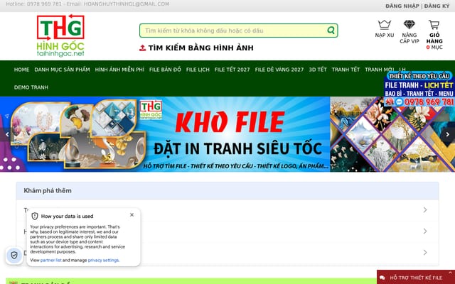 Screenshot of taihinhgoc.net
