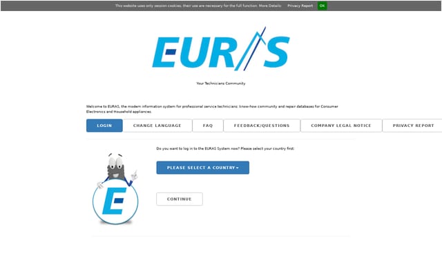 Screenshot of euras.com