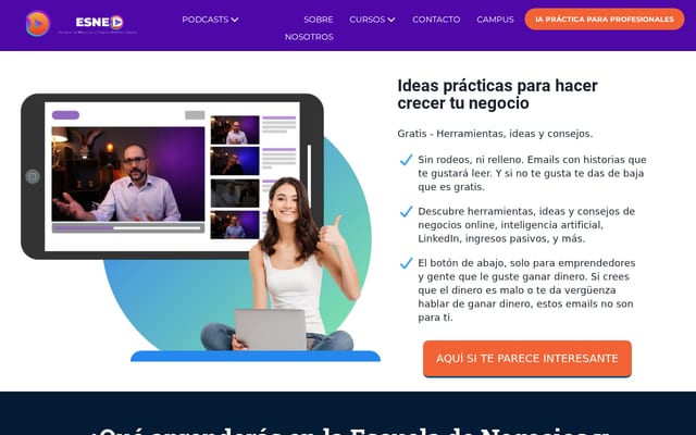 Screenshot of esned.es