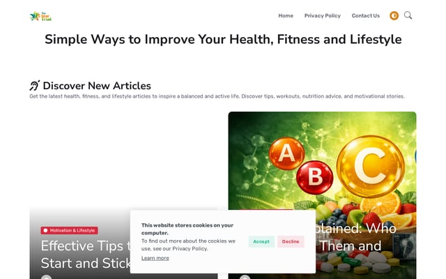 Screenshot of thestartrial.com