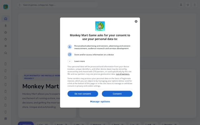 Screenshot of monkeymart.org