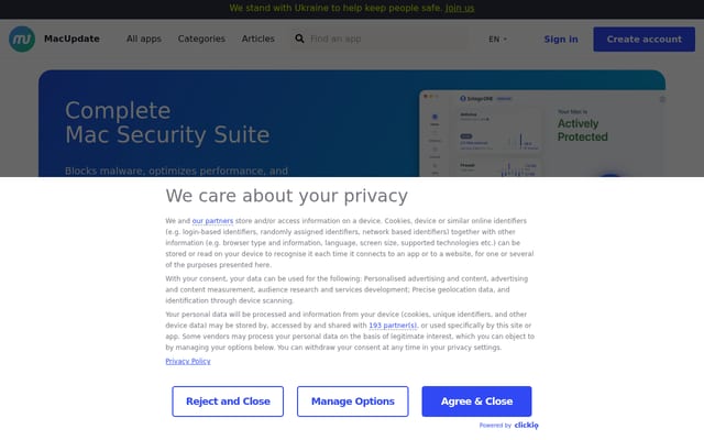 Screenshot of macupdate.com