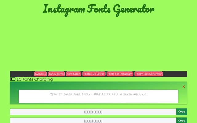 Screenshot of instafonts.top