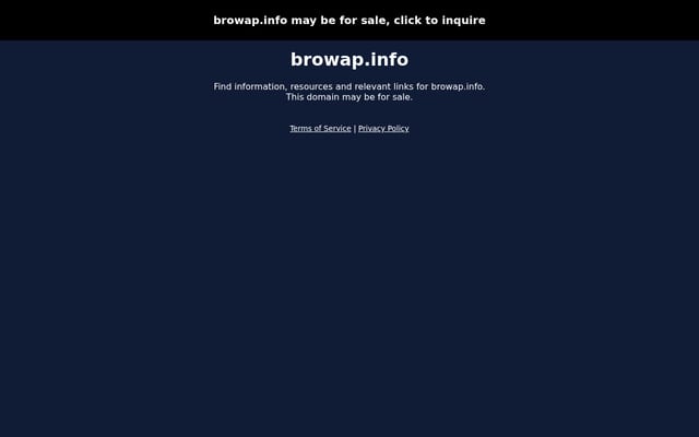 Screenshot of browap.info