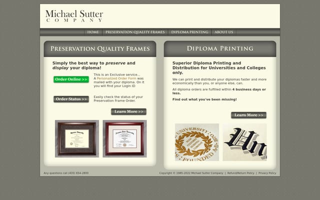 Screenshot of michaelsutter.com