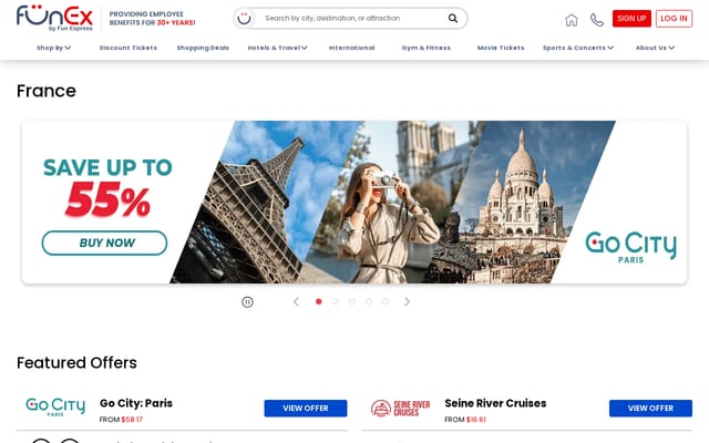 Screenshot of funex.com
