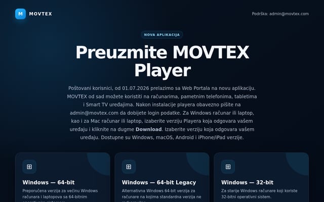 Screenshot of movtex.com
