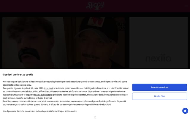 Screenshot of biccy.it