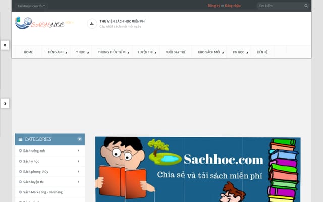 Screenshot of sachhoc.com