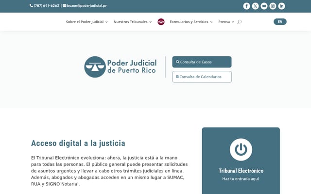 Screenshot of ramajudicial.pr