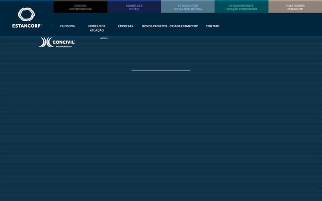 Screenshot of estancorp.com.br