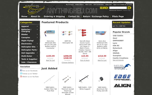Screenshot of anythingheli.com